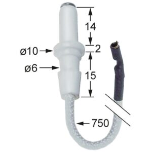 electrod de aprindere de prins cu clemă