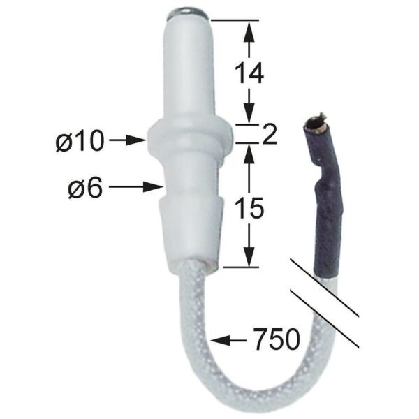 electrod de aprindere de prins cu clemă