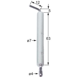 electrod de aprindere L1 5mm L2 12mm