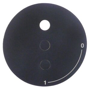 panou cu simboluri ø 60mm 0-1 ø perforare 7mm