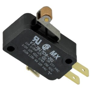 microintrerupator negru cu rolă 3 poli 125-250VAC