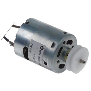motor faze 1 ø 28mm L 32mm cu fulie 24V