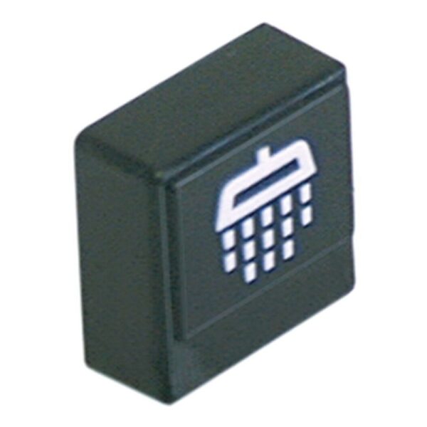 buton negru clătire  - mărime 23x23mm
