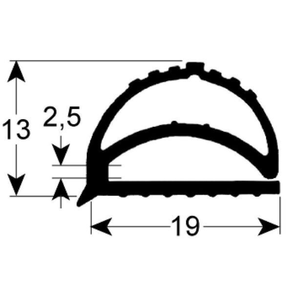 garnitură cameră frigorifică profil 9158 P 83m
