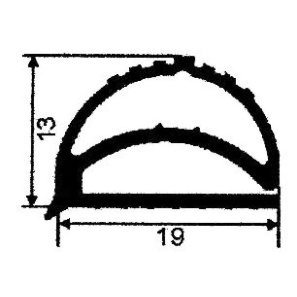 garnitură cameră frigorifică profil 9158 P 25m