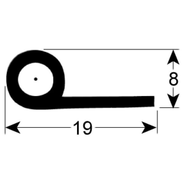 garnitură cameră frigorifică profil 9900 P 6m alb