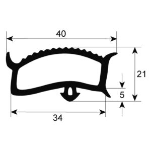 garnitura frigider profil 9779 cu 3 fețe
